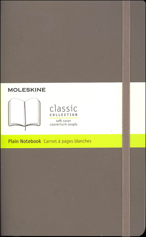 Classic Earth Brown Softcover Large Notebook - Plain