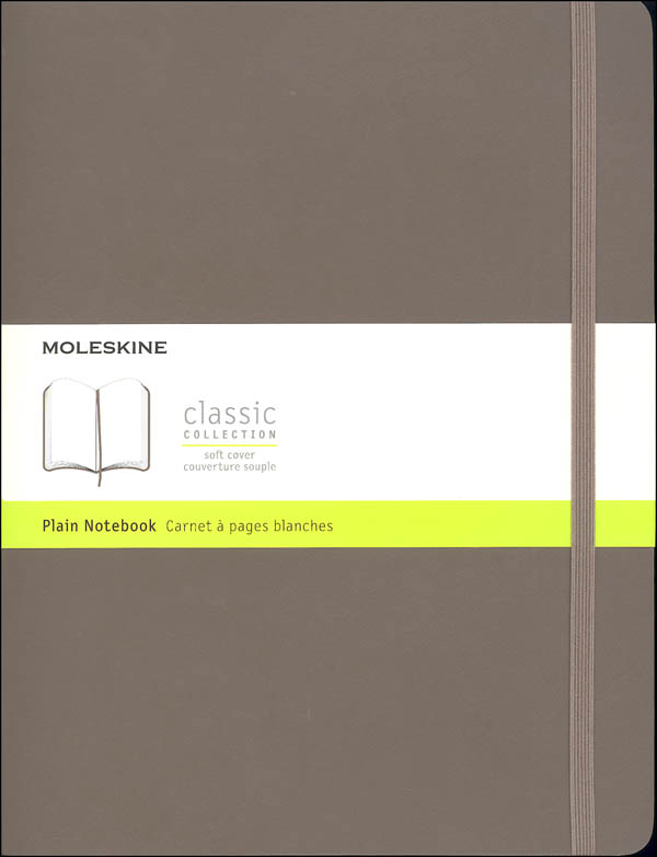 Classic Earth Brown Softcover X-Large Notebook - Plain