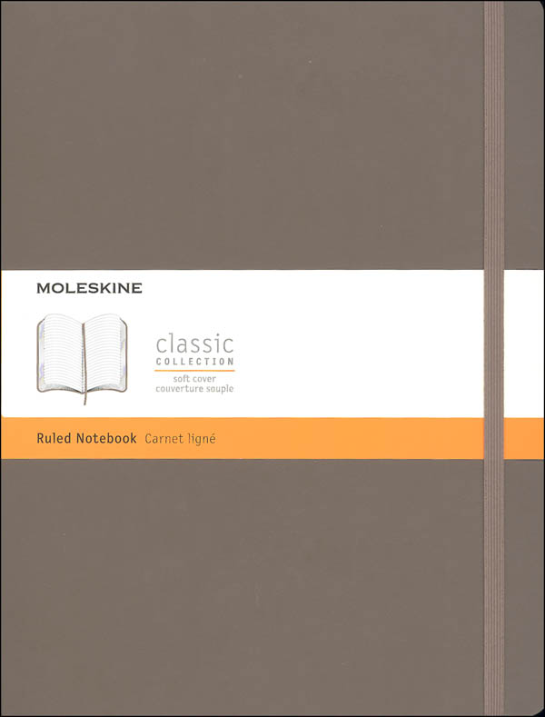 Classic Earth Brown Softcover X-Large Notebook - Ruled