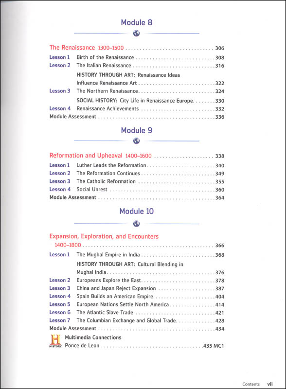 Modern World History Homeschool Package Houghton Mifflin Harcourt