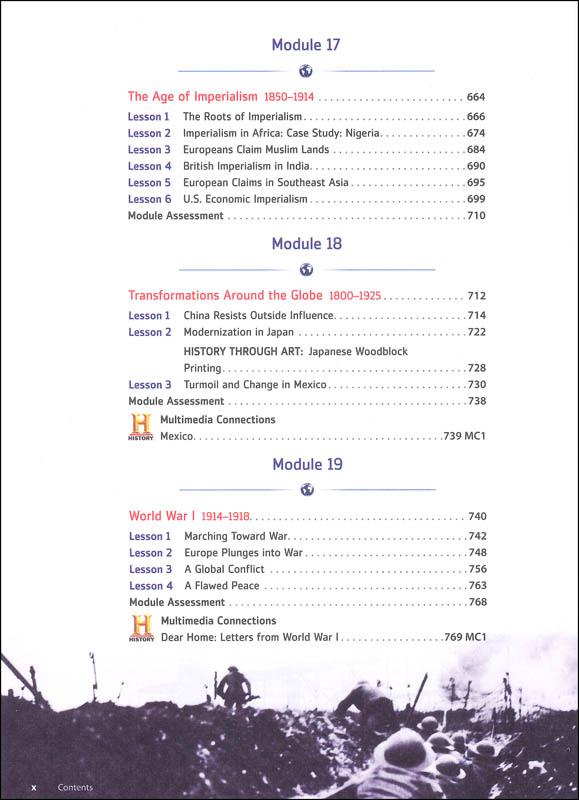 Modern World History Homeschool Package Houghton Mifflin Harcourt