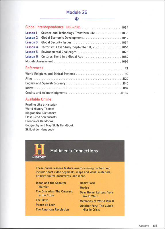 Modern World History Homeschool Package Houghton Mifflin Harcourt