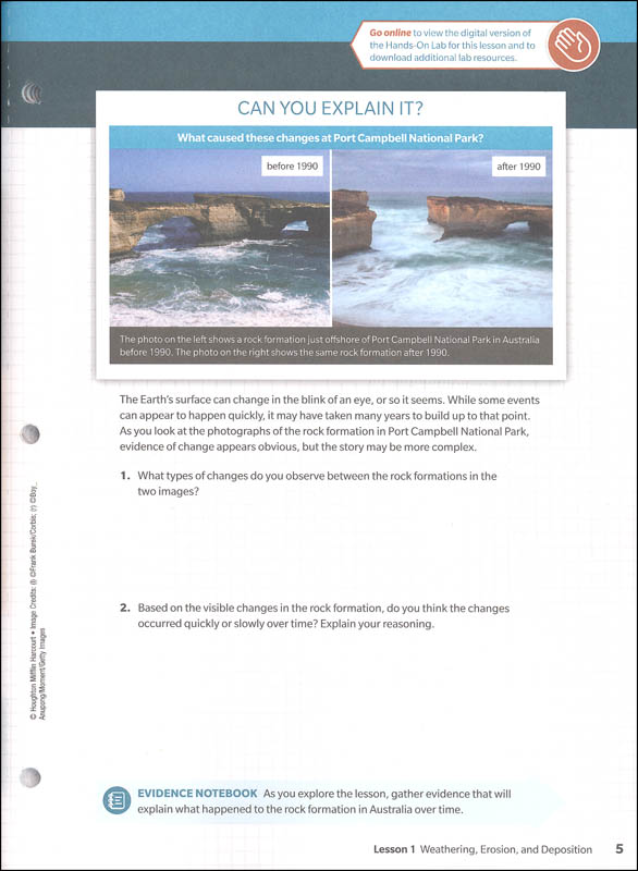 the living earth hmh textbook answers
