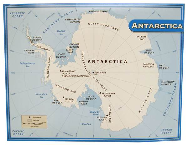 Antarctica Map Chart