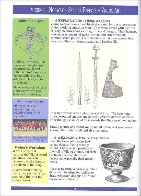 Layers of Learning Unit 24 VikingsNorwaySpecial EffectsViking Art