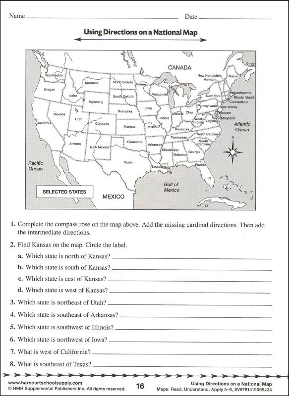 Maps: Read, Understand, Apply Grades 5-6 | Steck-Vaughn | 9781419099434