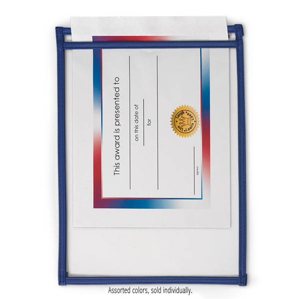 DryErase TopLoading Pouch (Assorted Colors) SI Manufacturing