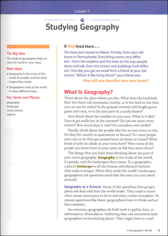World Geography Homeschool Package Houghton Mifflin Harcourt