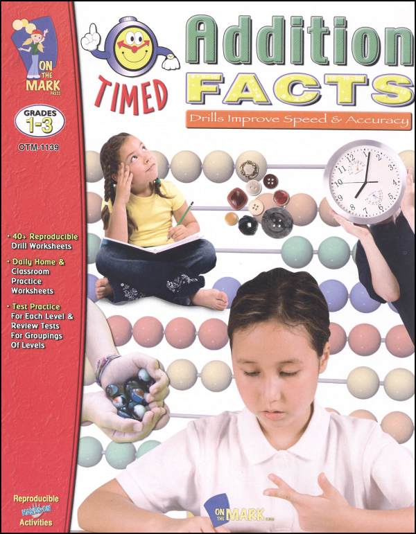 timed-addition-facts-on-the-mark-press-9781550358957