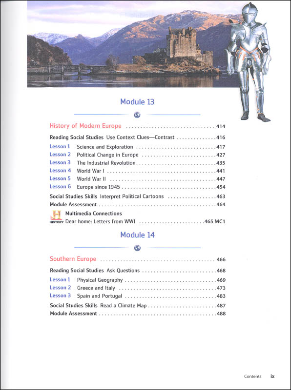 World Geography Western World Homeschool Package Houghton Mifflin