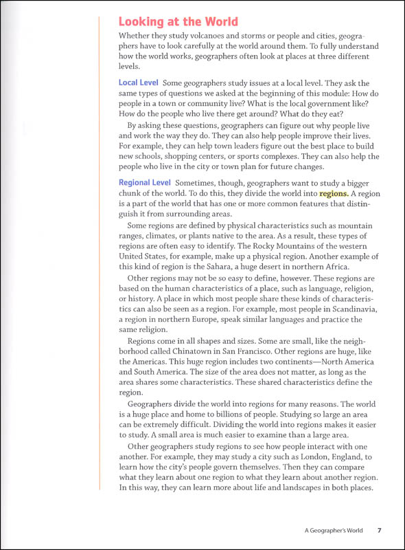 World Geography Western World Homeschool Package Houghton Mifflin