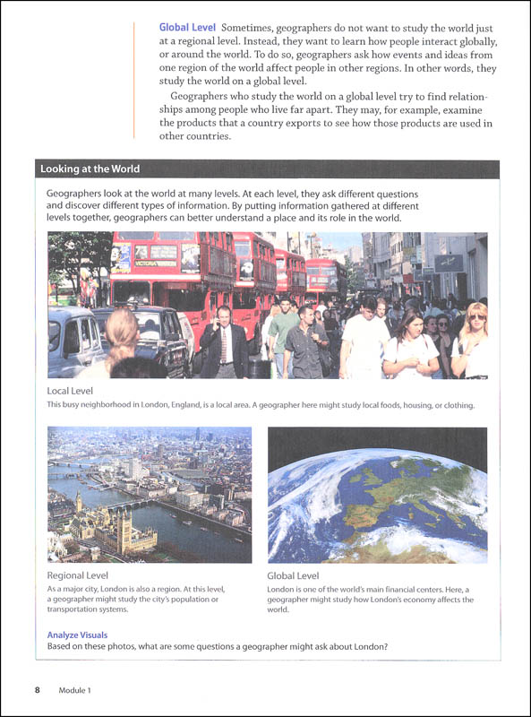 World Geography Western World Homeschool Package Houghton Mifflin