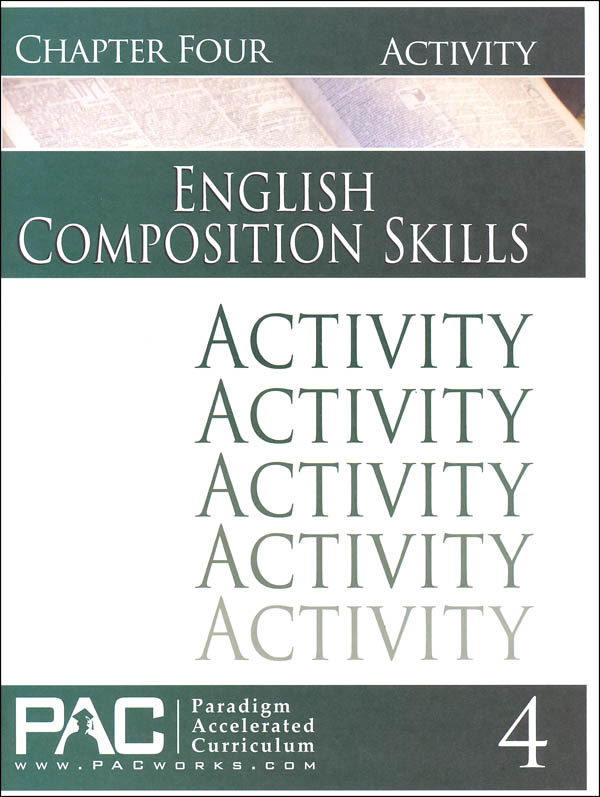 English II: Composition Skills Chapter 4 Activities | Paradigm ...