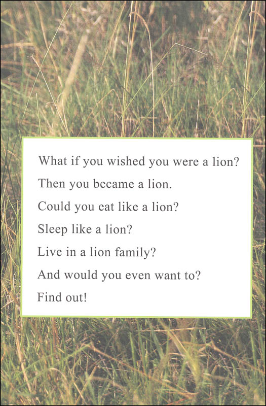 Ranger Rick: I Wish I Was a Lion (I Can Read! Beginning 1) HarperCollins  9780062432063