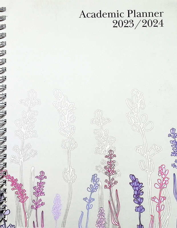 Monthly/Weekly Wildflowers Academic Planner (August 2023-July 2024)