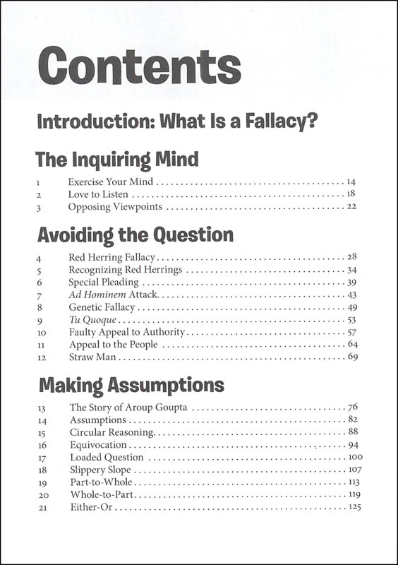 Fallacy Detective Workbook Edition 