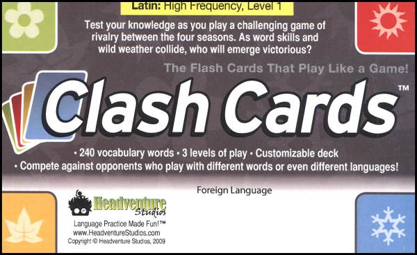 Clash Cards: Latin, Level 1 Flash Cards