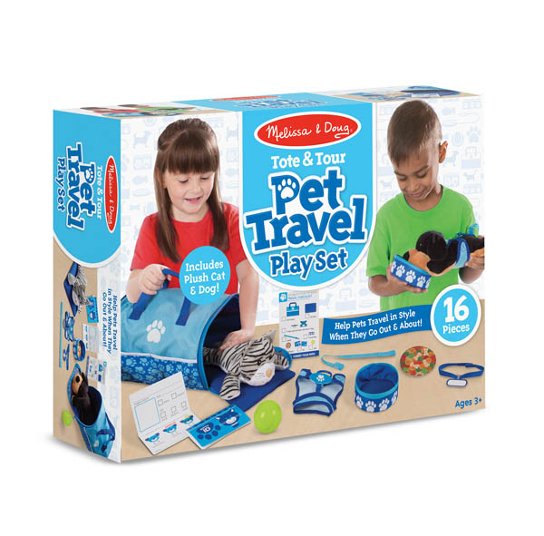 melissa and doug pet travel play set