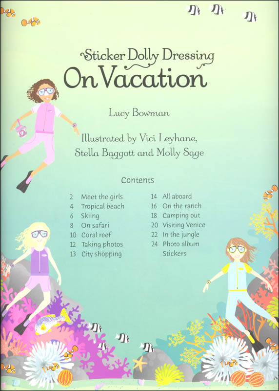 Sticker Dolly Dressing on Vacation Usborne 9780794537913