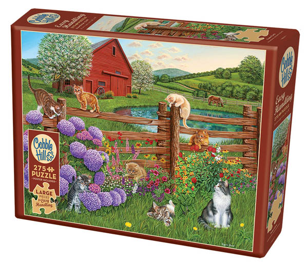 Farm Cats Puzzle (275 piece) Cobble Hill Puzzle Company