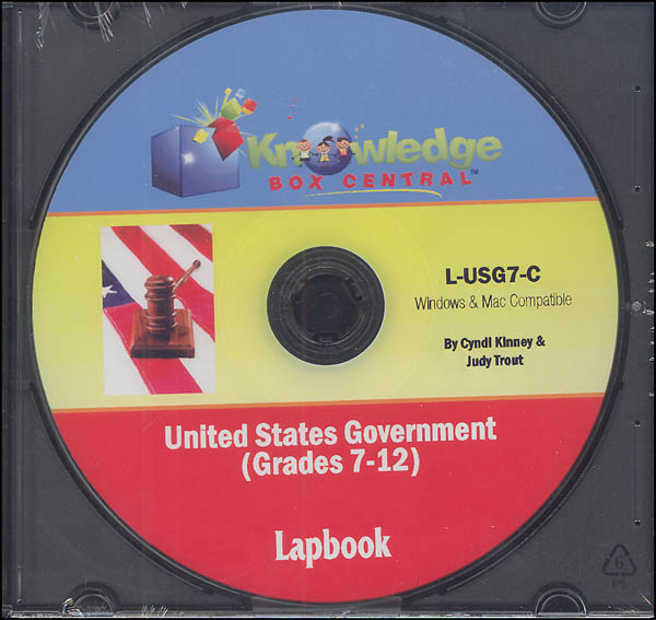 United States Government Lapbook CD-ROM (Grades 7-12)