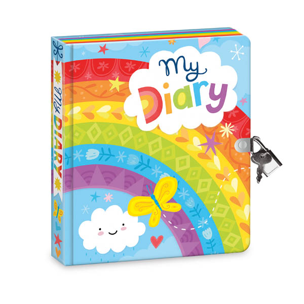 My Diary Lock & Key Diary Peaceable Kingdom Press