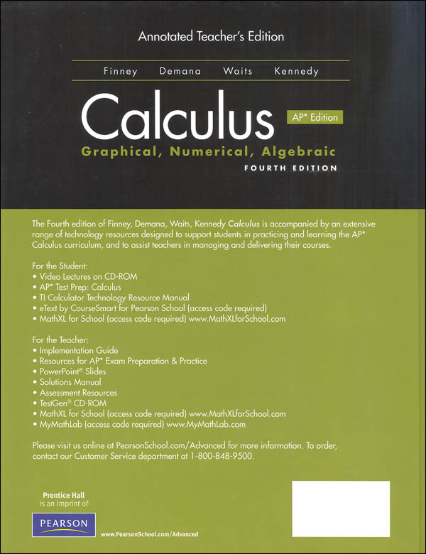 Calculus Advanced Placement Homeschool Bundle Kit (4th Edition ...