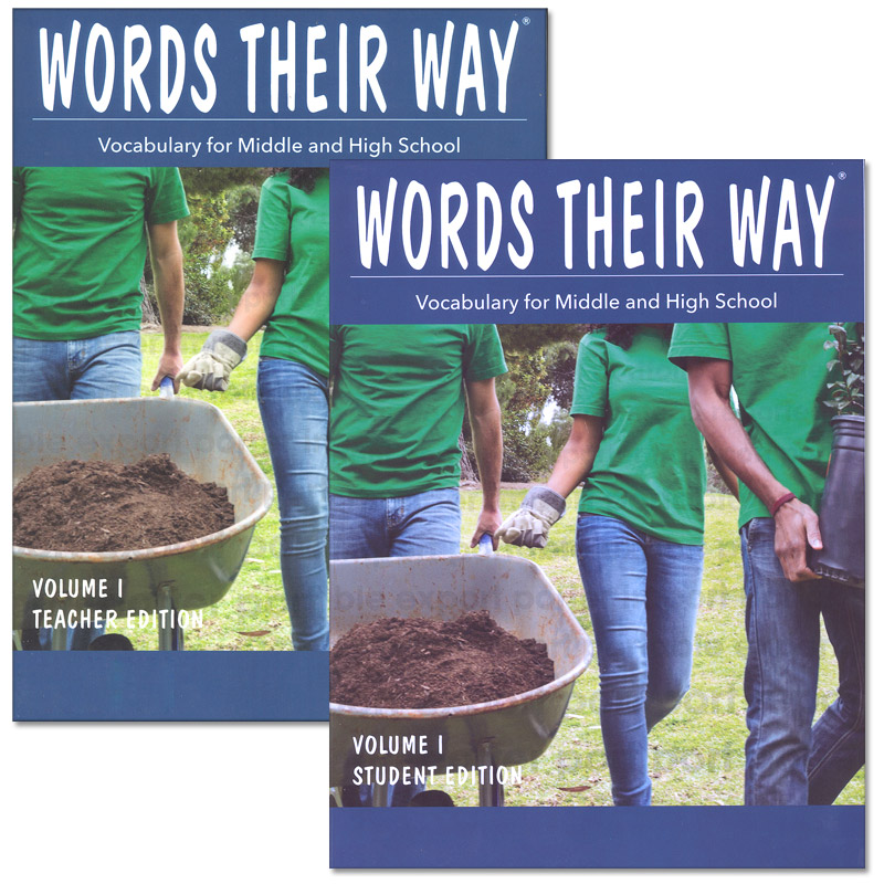 Words Their Way: Vocabulary for Middle and High School Volume 1 Homeschool Bundle