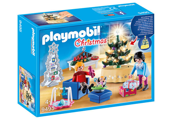 playmobil christmas living room