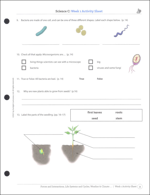 Science Instructor Guide Level C 4-Day (2021) | Sonlight