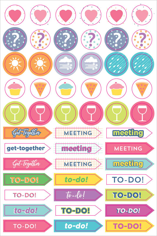 Weekly Planner Stickers | Peter Pauper Press | 9781441324092
