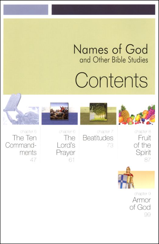 Rose Bible Basics Names of God and Othe Bible Studies Rose