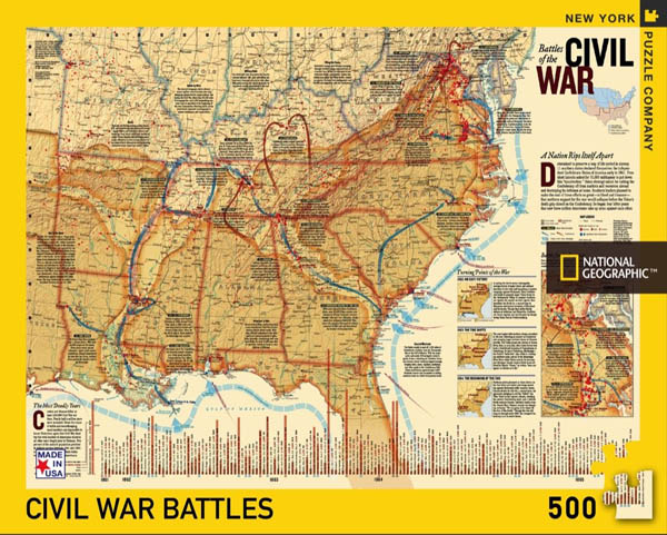 Battles of the Civil War Puzzle - 500 piece (National Geographic)