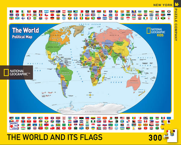 World Kids Map Puzzle - 300 piece (National Geographic) | New York ...