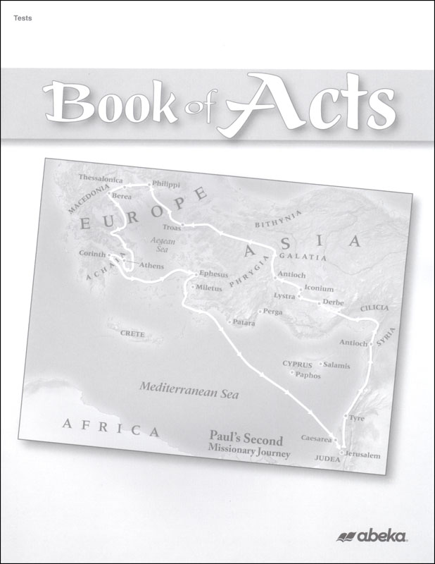 Book of Acts Test Book