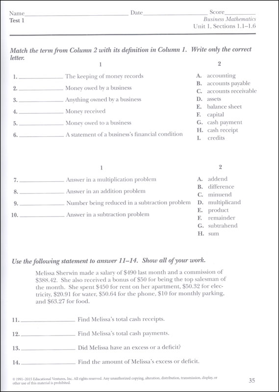 creating a business plan basics math quiz knowledge matters