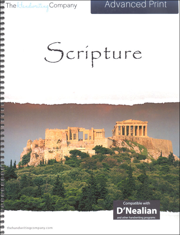 Scripture Character Writing Worksheets D'Nealian Advanced Print