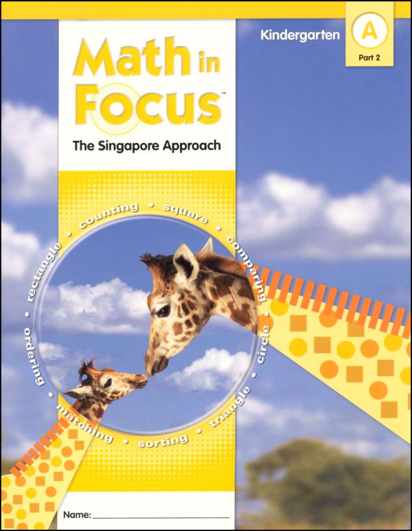 Math in Focus Grade K Student Book A, Part 2