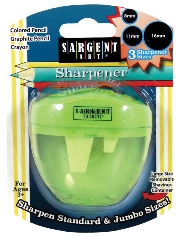 Sharpener 3Hole (Green) Sargent Art