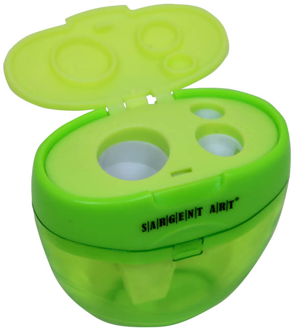 Sharpener 3Hole (Green) Sargent Art