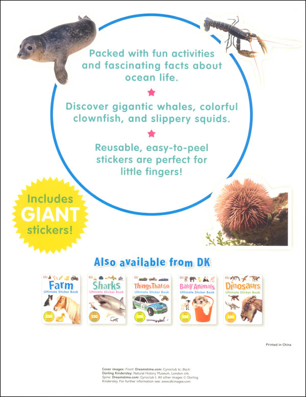 Ultimate Sticker Book Ocean Dorling Kindersley 9781465448828