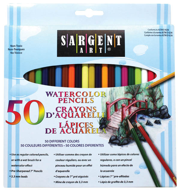 Watercolor Pencil Set - 50 count