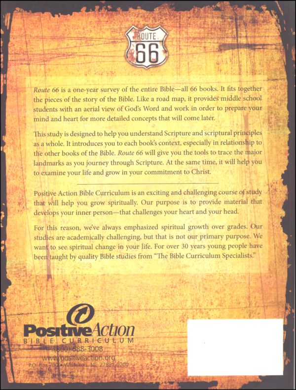 Route 66 Student s Manual Positive Action For Christ 9781595571090 route-66-student-s-manual-positive-action-for-christ-9781595571090