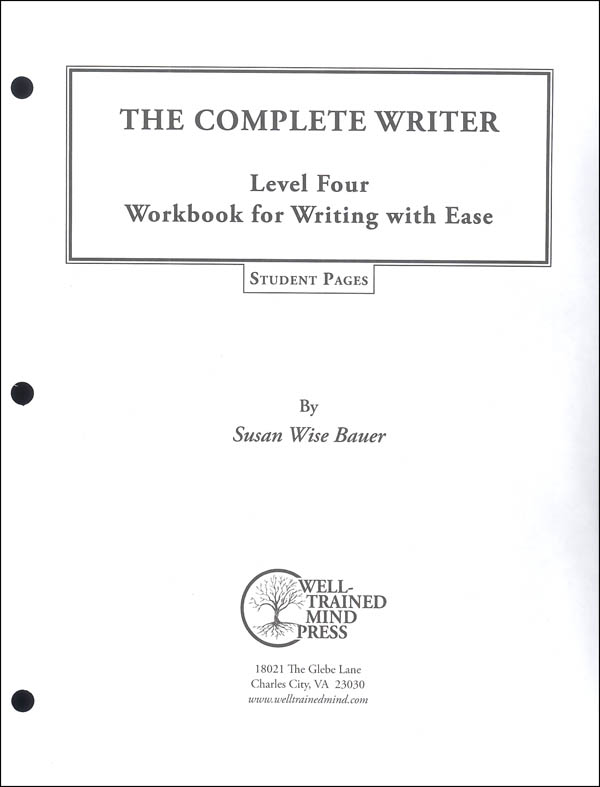 Complete Writer: Writing With Ease Level 4 Student Pages