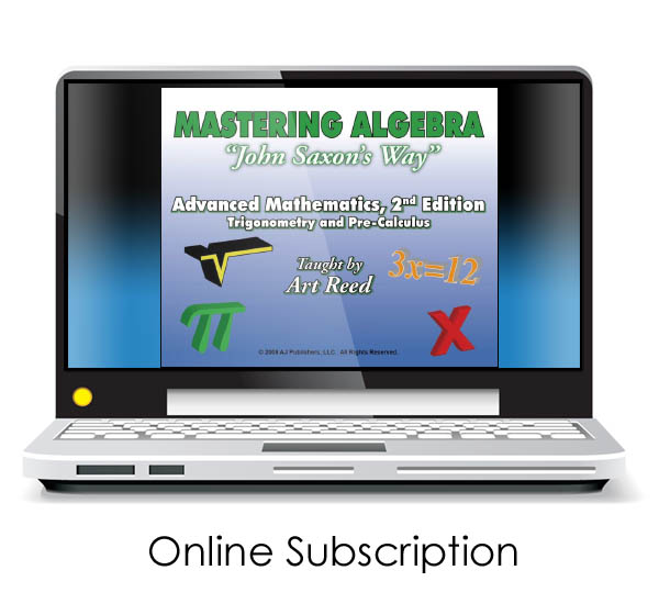 Mastering Algebra - Advanced Mathematics: Trigonometry and Pre-Calculus 2nd Edition Online Video Access (24-month subscr