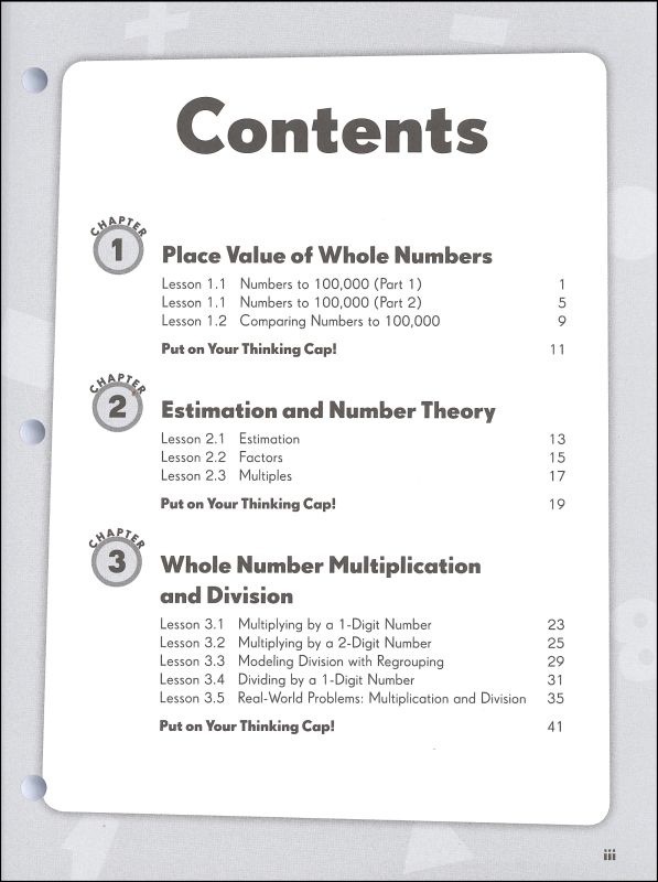 Math In Focus 4th Grade Scope And Sequence