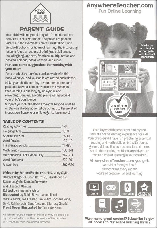 Big Third Grade Workbook | School Zone | 9781601599265