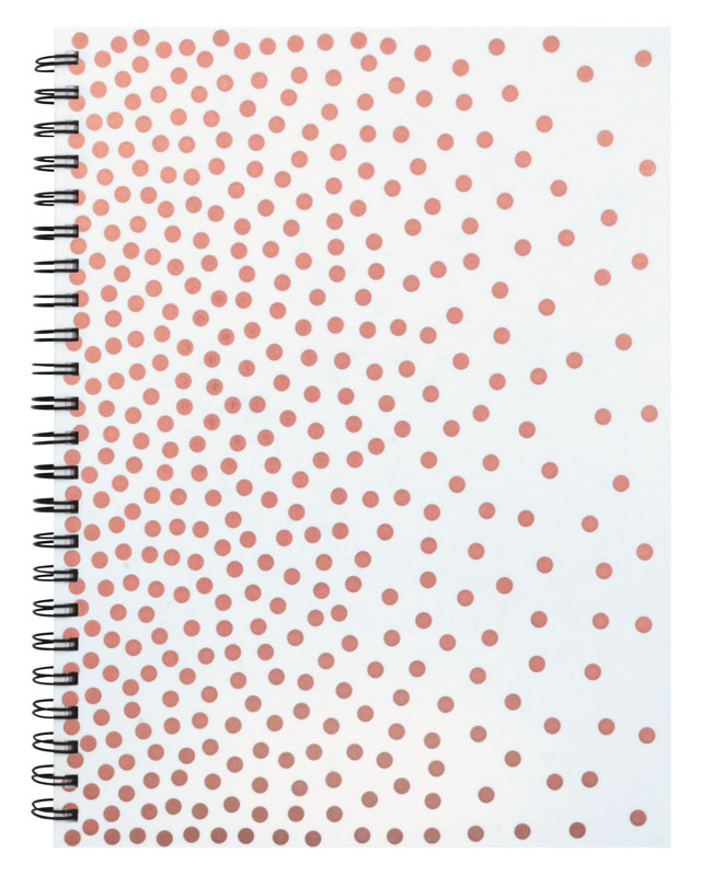 Ucreate Poly Cover Sketch Book Rose Gold Dots Cover Heavyweight (12