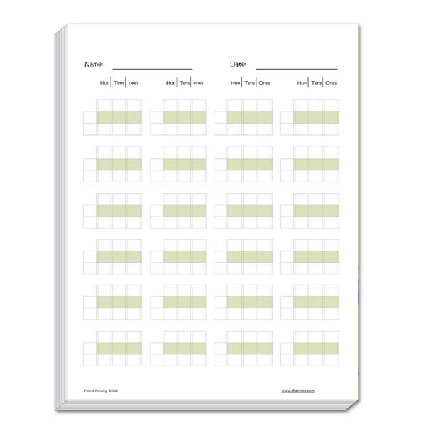 One Page a Day Triple Digit Math Practice (250 pages)