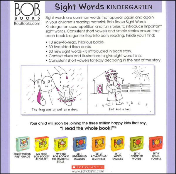 Bob Books Sight Words (Kindergarten Set) Cartwheel Books 9780545019231